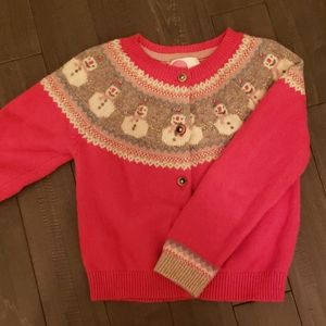 Mini Boden girls Christmas sweater